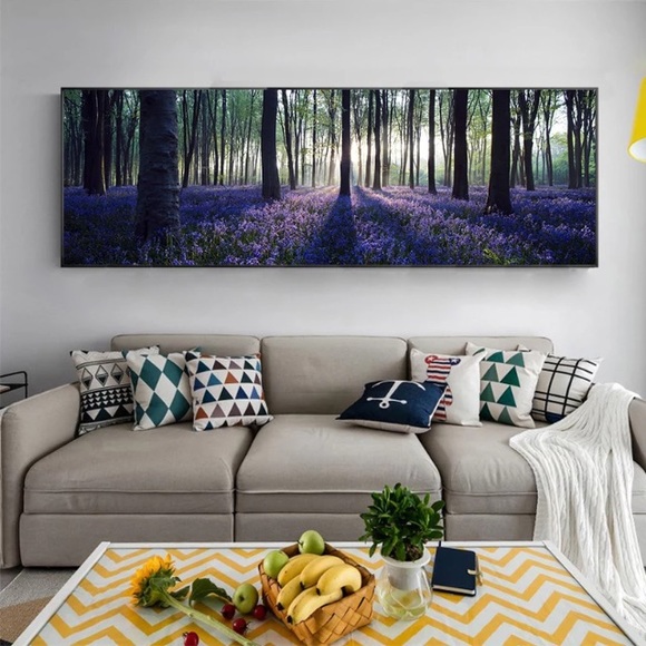 🌿Landscape Purple Forest Scene On Canvas